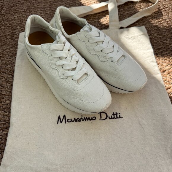 Massimo Dutti Leather Sneakers - Picture 2 of 7